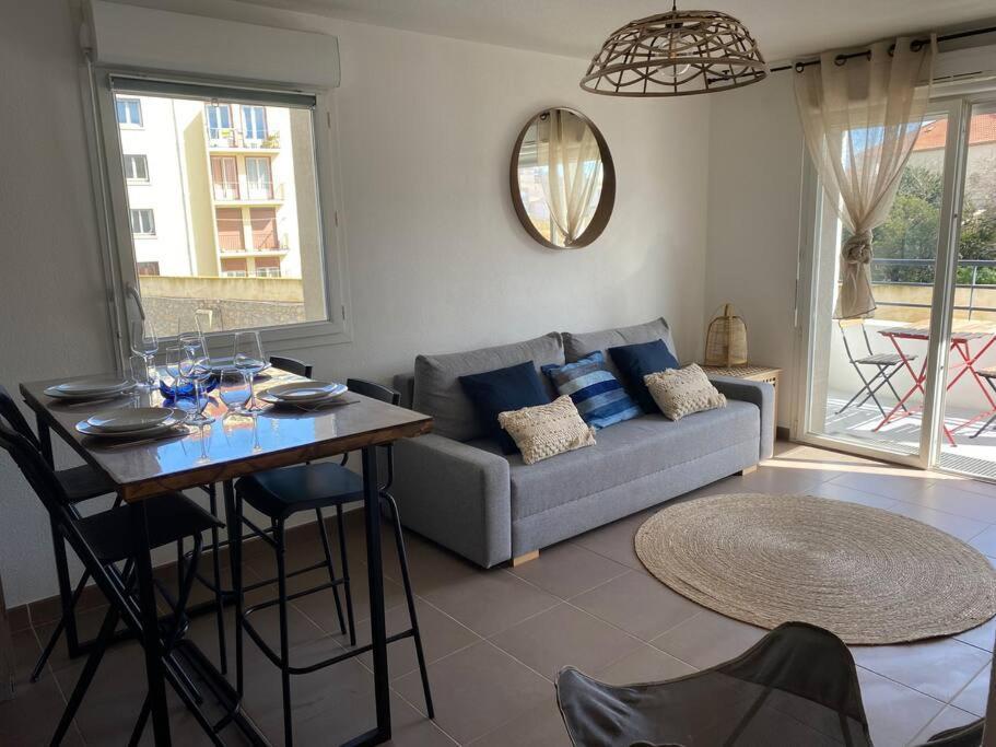 Cosy T3 Gare Terrasse + Parking Daire Sète Dış mekan fotoğraf